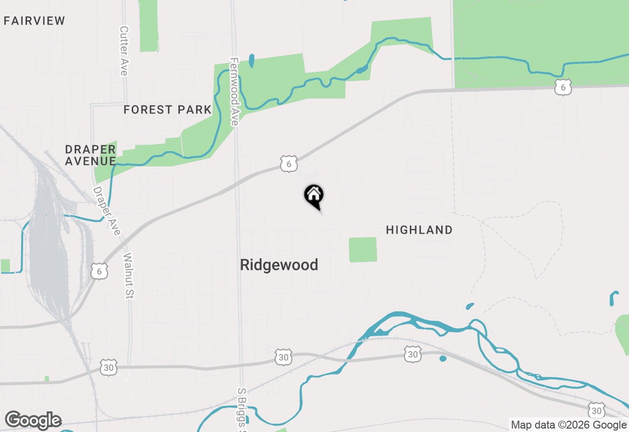 Map of 711 Osage Street, Joliet, IL 60432