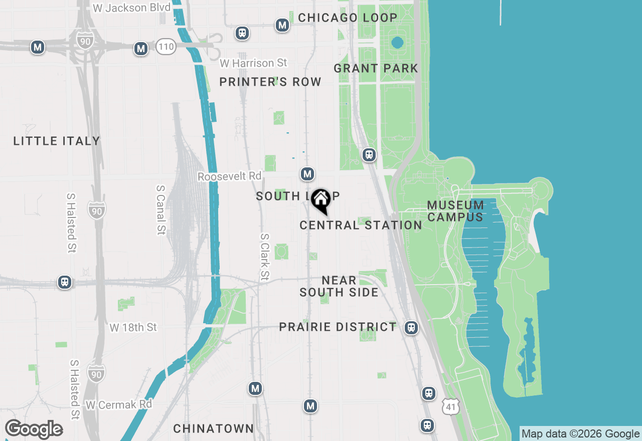 Map of 1345 S Wabash Avenue #812, Chicago, IL 60605