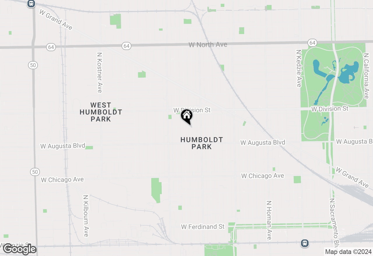 Map of 1059 N Springfield Avenue, Chicago, IL 60651