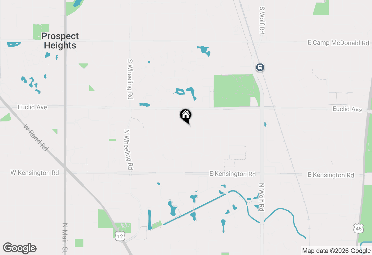 Map of 1114 E Dogwood Lane, Mount Prospect, IL 60056