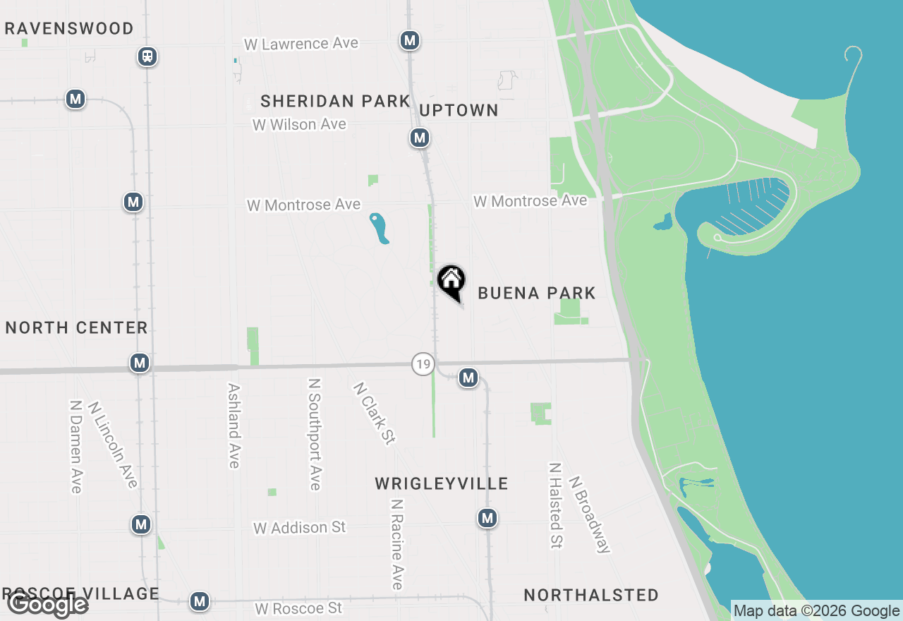 Map of 4111 N Kenmore Avenue #1NG, Chicago, IL 60613