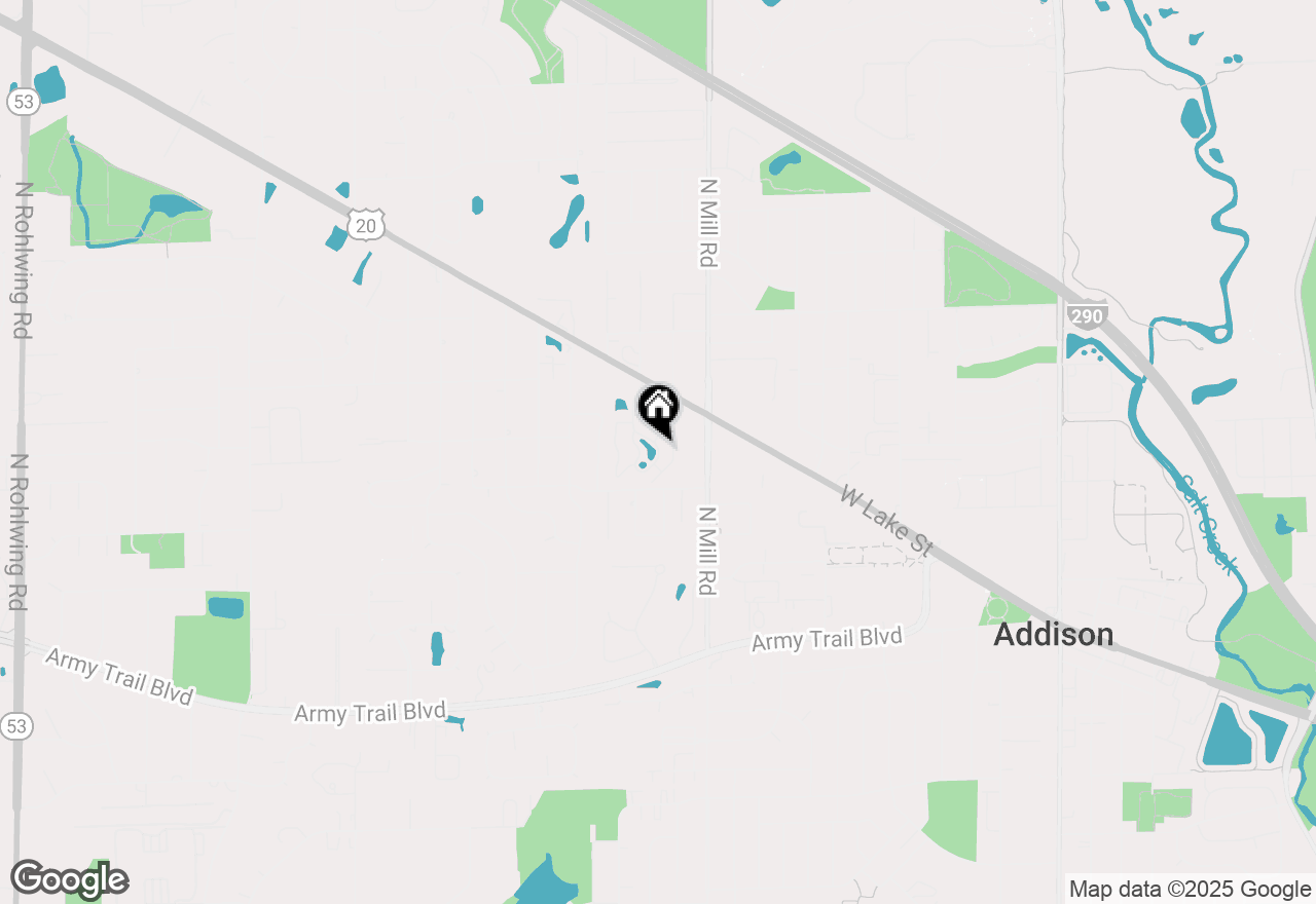 Map of 669 N Briar Hill Lane #3, Addison, IL 60101