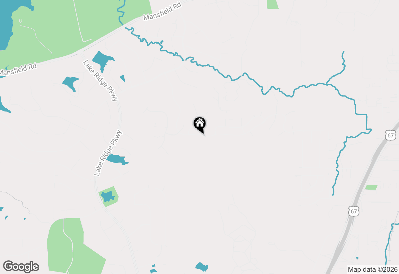 Map of 2104 Valley View Drive, Cedar Hill, TX 75104