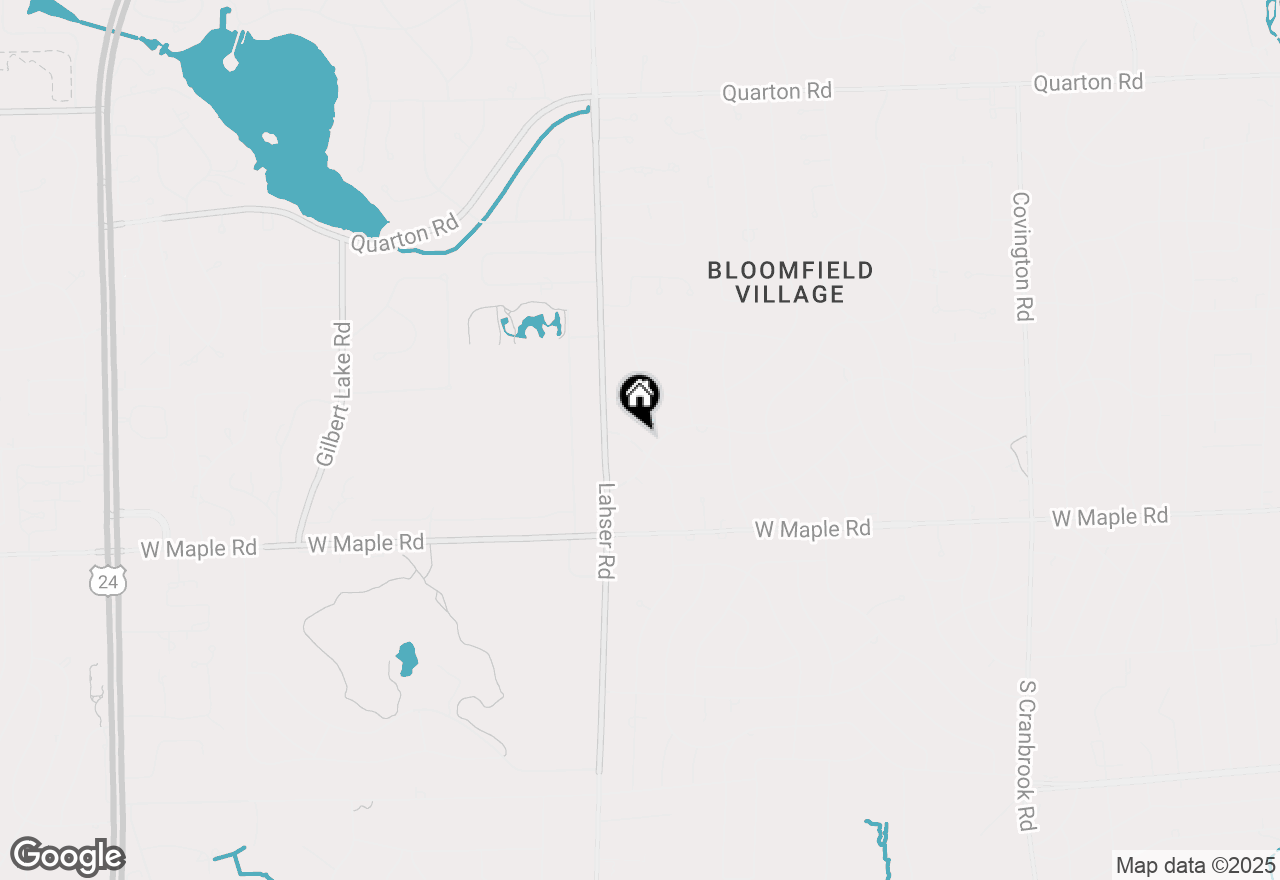 Map of 3624 Tuckahoe Road, Bloomfield Hills, MI 48301