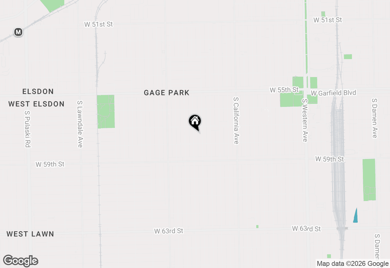 Map of (Address confidential), Chicago, Illinois 60629