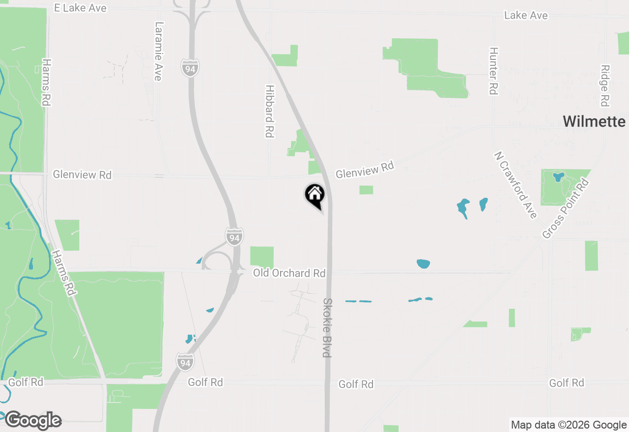 Map of 2912 Old Glenview Road, Wilmette, IL 60091