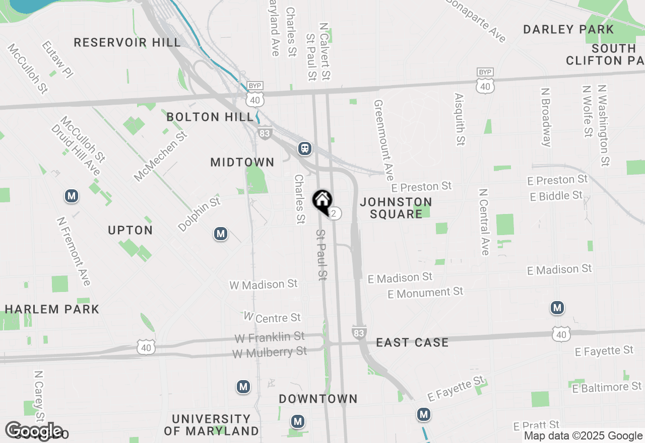 Map of 1101 Saint Paul Street #301, Baltimore, MD 21202