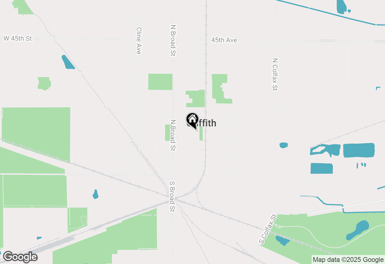 Map of 327 N Rensselaer Street, Griffith, IN 46319