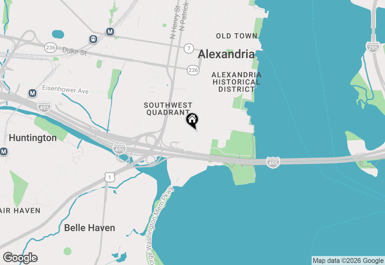 Map of 820B S Washington Street #326, Alexandria, VA 22314