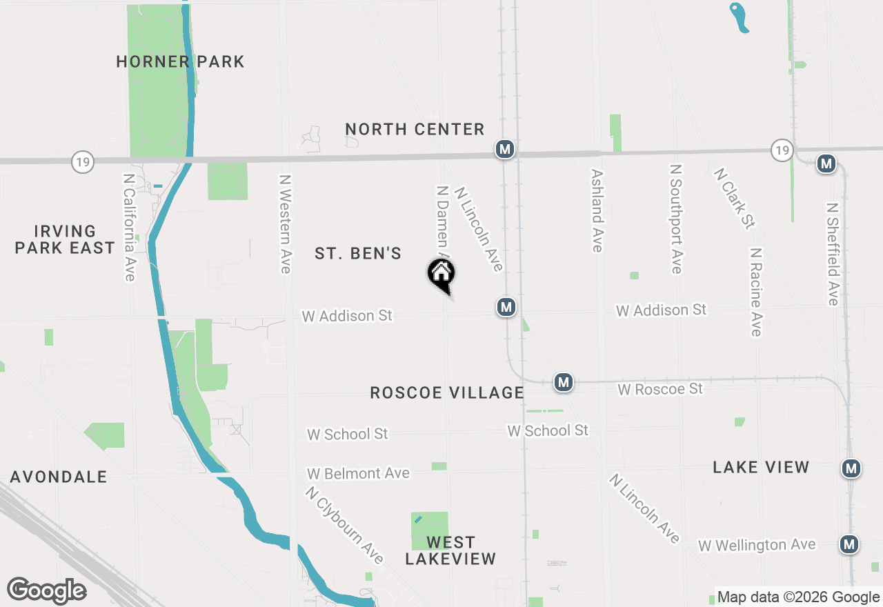 Map of 3614 N Damen Avenue #1, Chicago, IL 60618