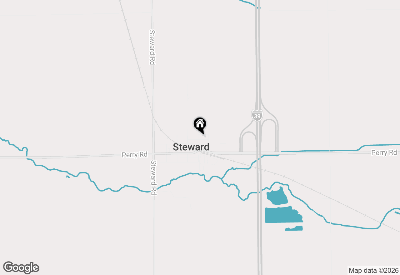 Map of 210 Steward Street, Steward, IL 60553