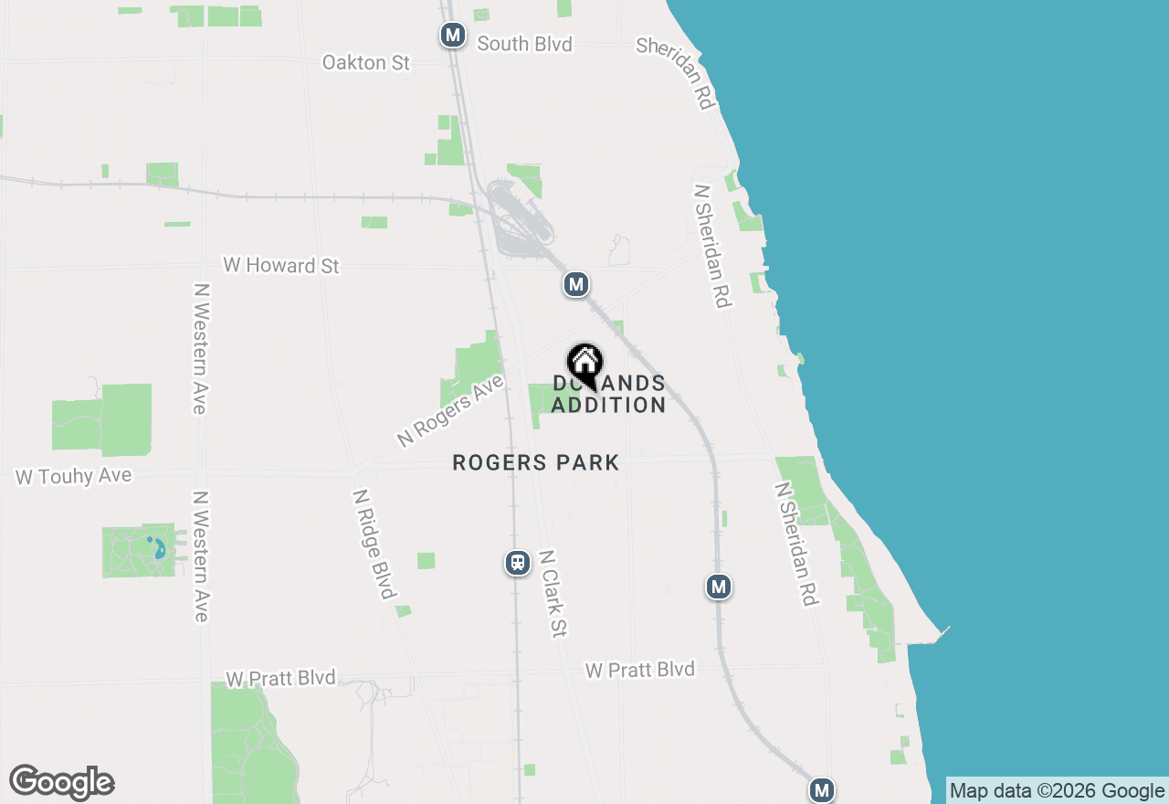 Map of 1647 W Sherwin Avenue #1, Chicago, IL 60626