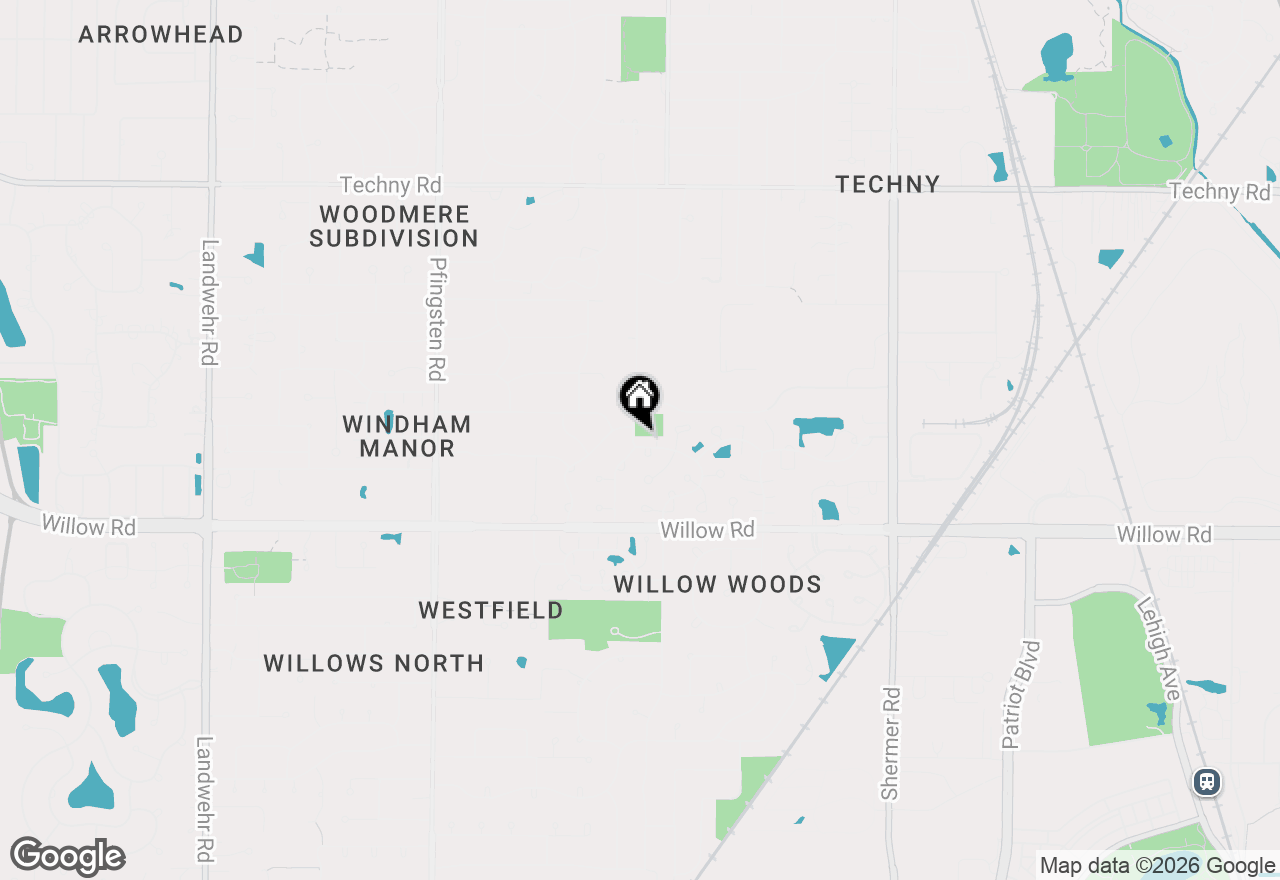 Map of 2350 Greenwood Road, Northbrook, IL 60062