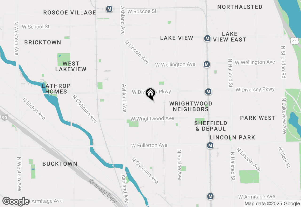 Map of 2712 N Southport Avenue #B, Chicago, IL 60614