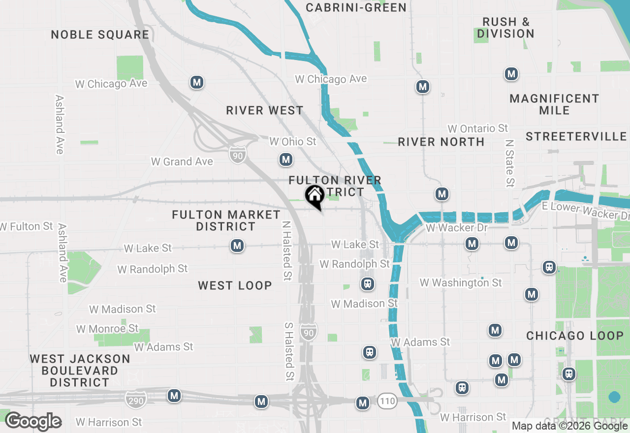 Map of 660 W Wayman Street #707, Chicago, IL 60661