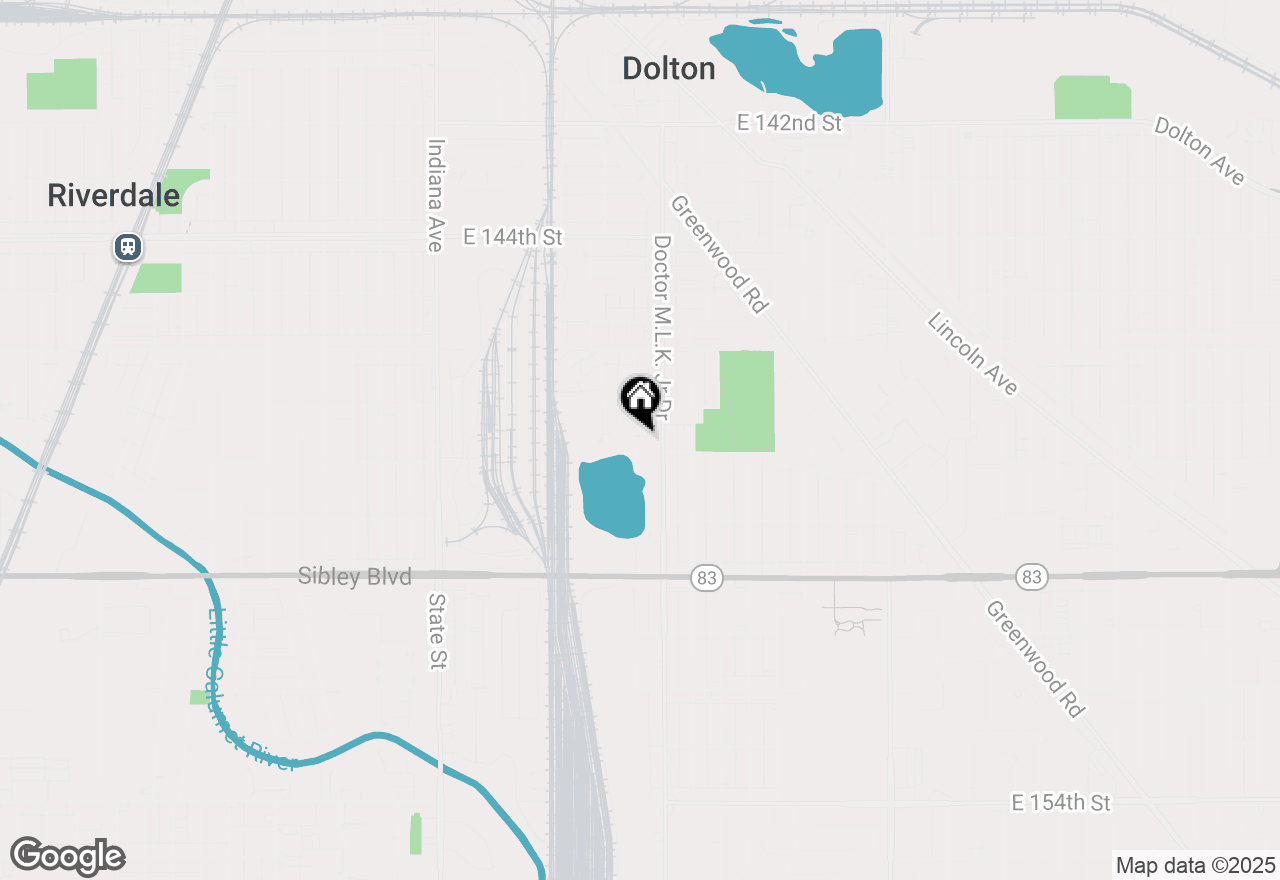 Map of 14729 Beachview Terrace, Dolton, IL 60419