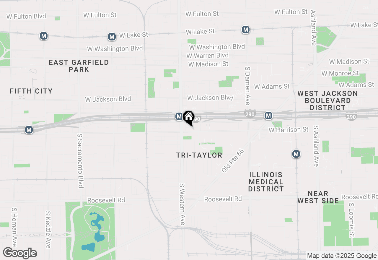 Map of 2332 W Harrison Street #1, Chicago, IL 60612