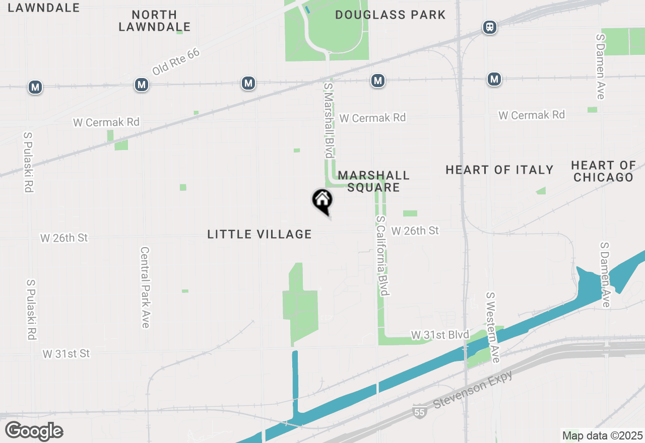 Map of 2949 W 25th Place #2, Chicago, IL 60608