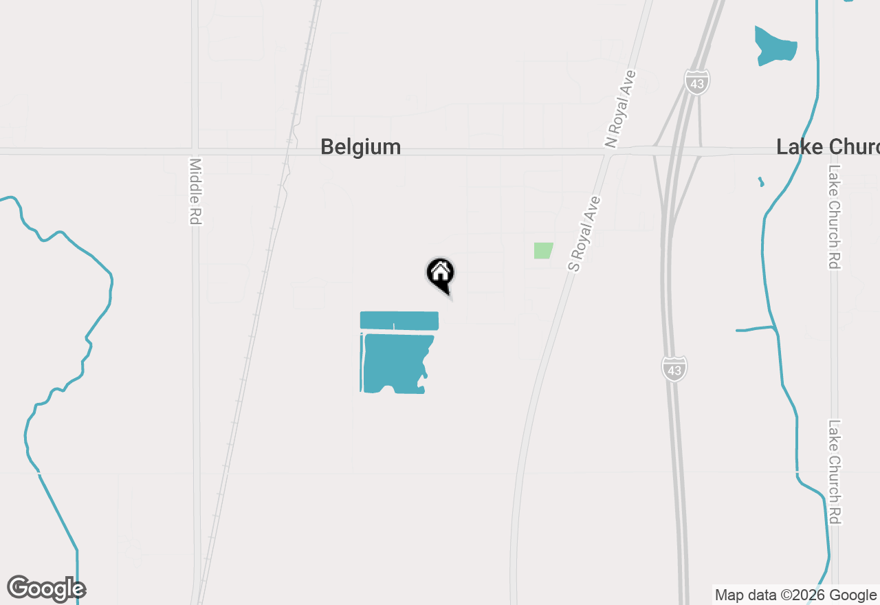 Map of 435 Aspen St, Belgium, WI 53004