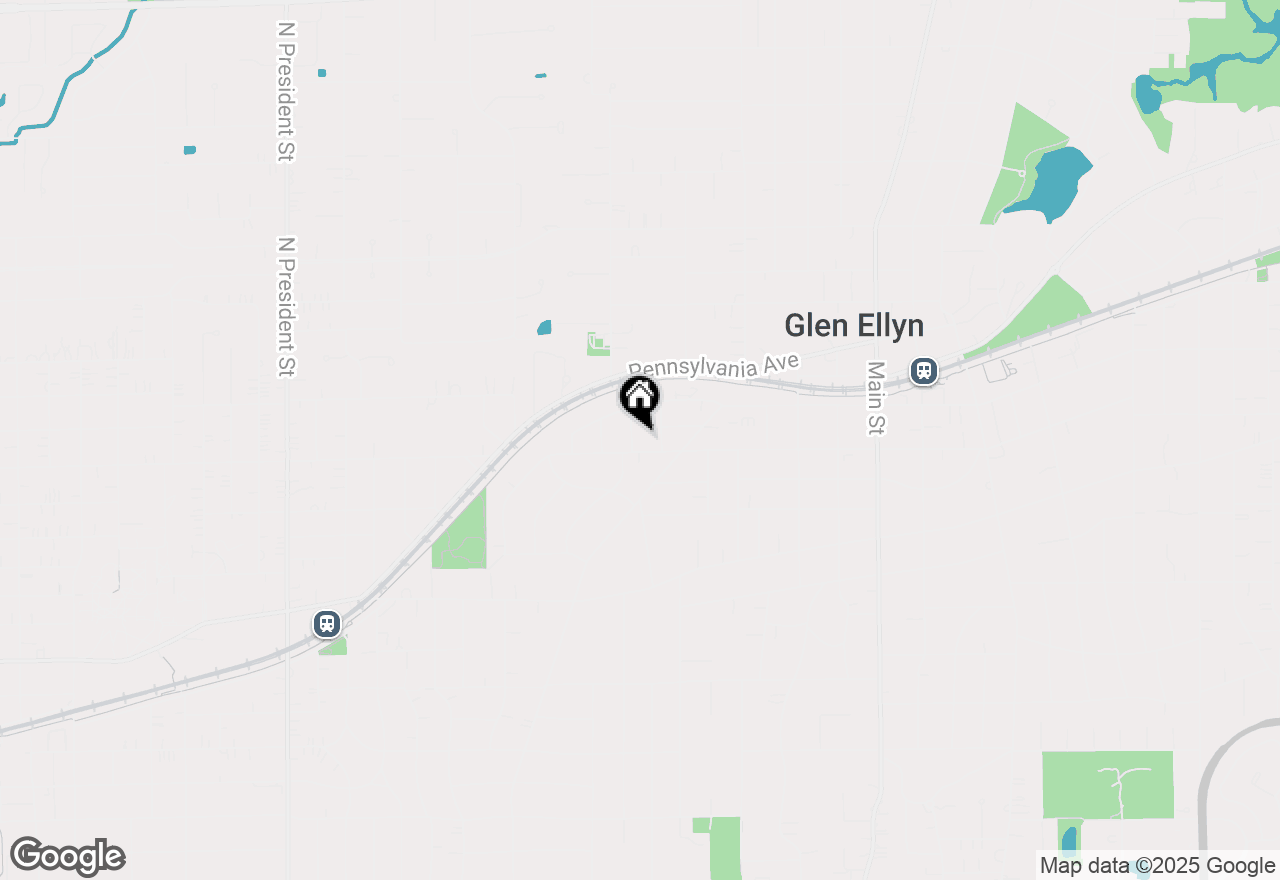 Map of 413 Dawn Avenue, Glen Ellyn, IL 60137