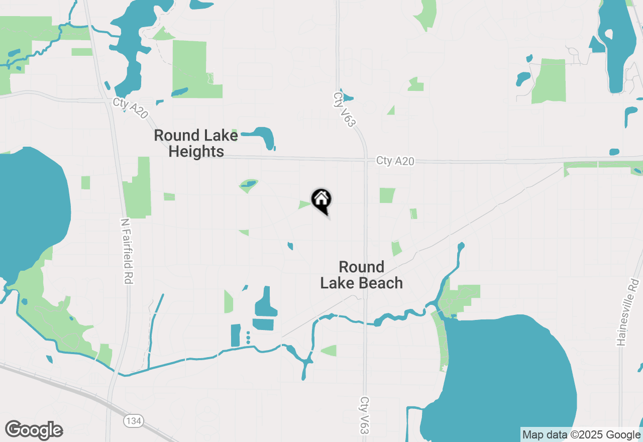 Map of 1428 Juneway Terrace, Round Lake Beach, IL 60073