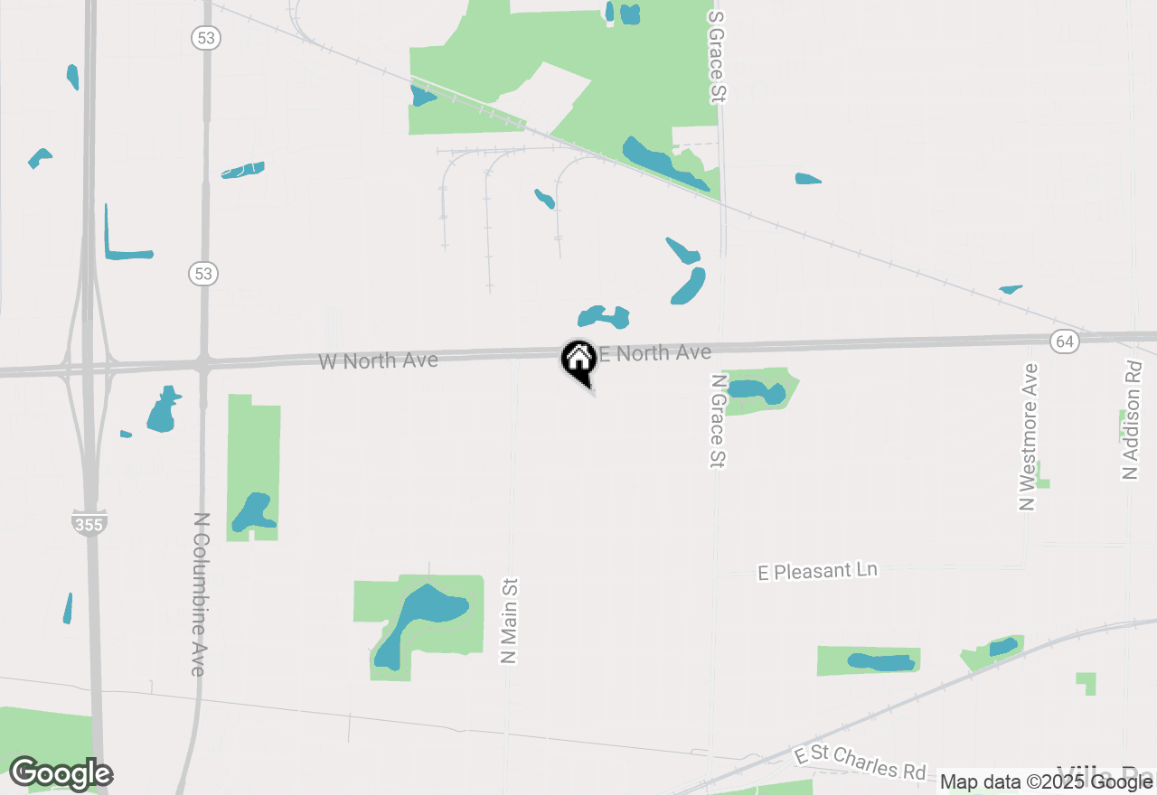Map of 680 N Garfield Street, Lombard, IL 60148