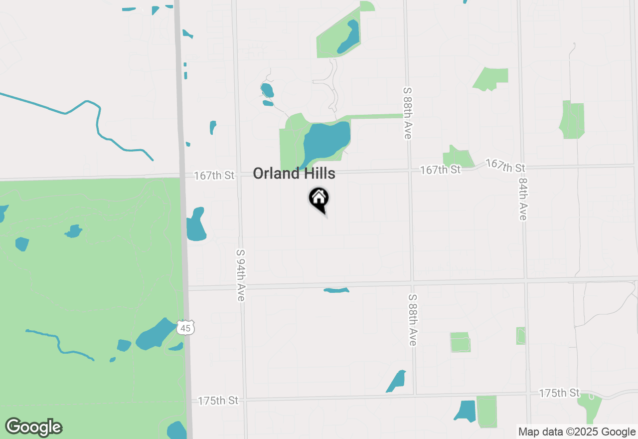 Map of (Address confidential), Orland Hills, Illinois 60487