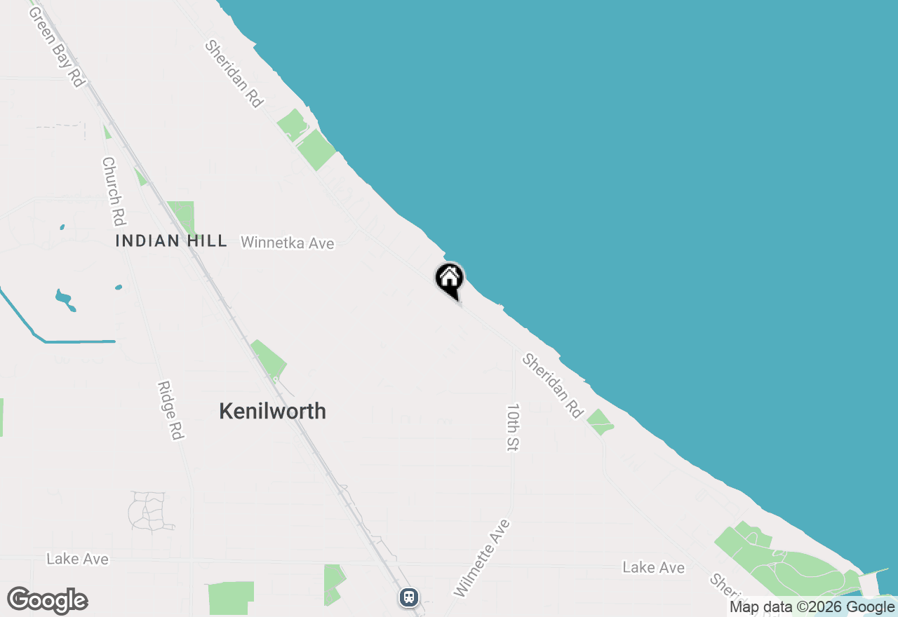 Map of 224 Sheridan Road, Kenilworth, IL 60043