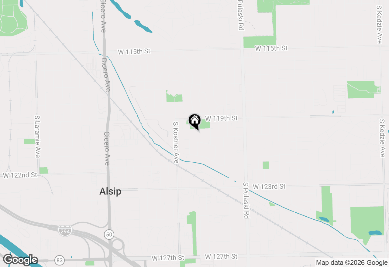 Map of 11938 S Tripp Avenue, Alsip, IL 60803
