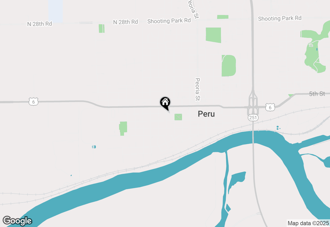 Map of 2215 3rd Street, Peru, IL 61354