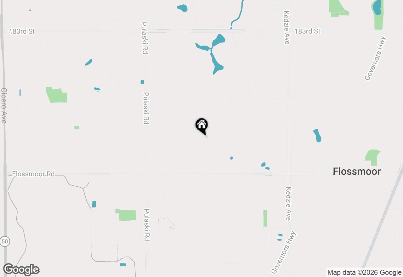 Map of 833 Elm Street, Flossmoor, IL 60422