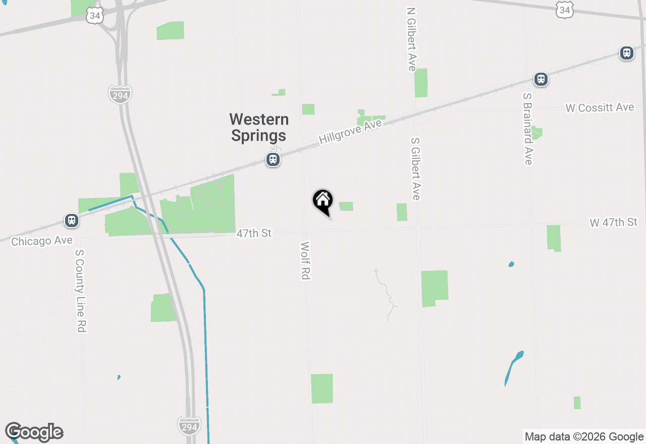 Map of 4635 Johnson Avenue, Western Springs, IL 60558