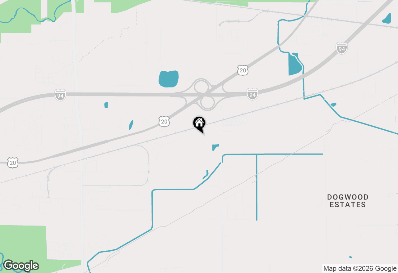 Map of 1167 Kinner Drive, Chesterton, IN 46304