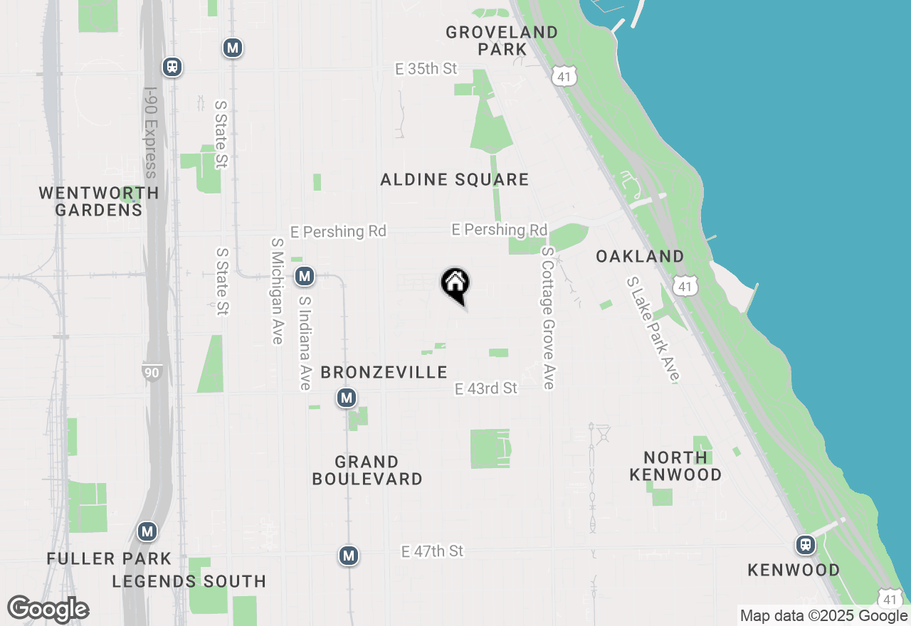 Map of 523 E 41st Street #G, Chicago, IL 60653