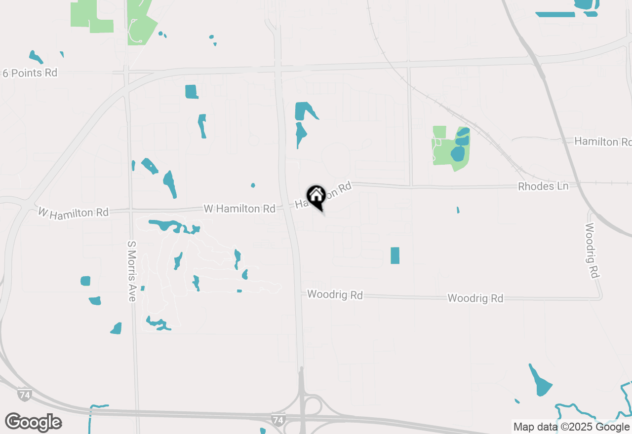 Map of 2404 Greyhound Road, Bloomington, IL 61704