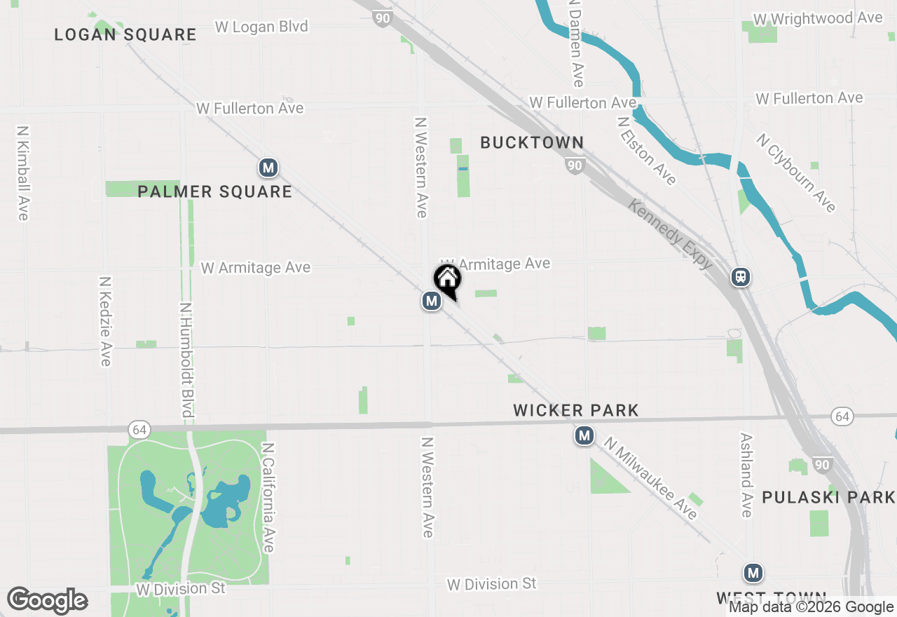 Map of 1890 N Milwaukee Avenue #3D, Chicago, IL 60647