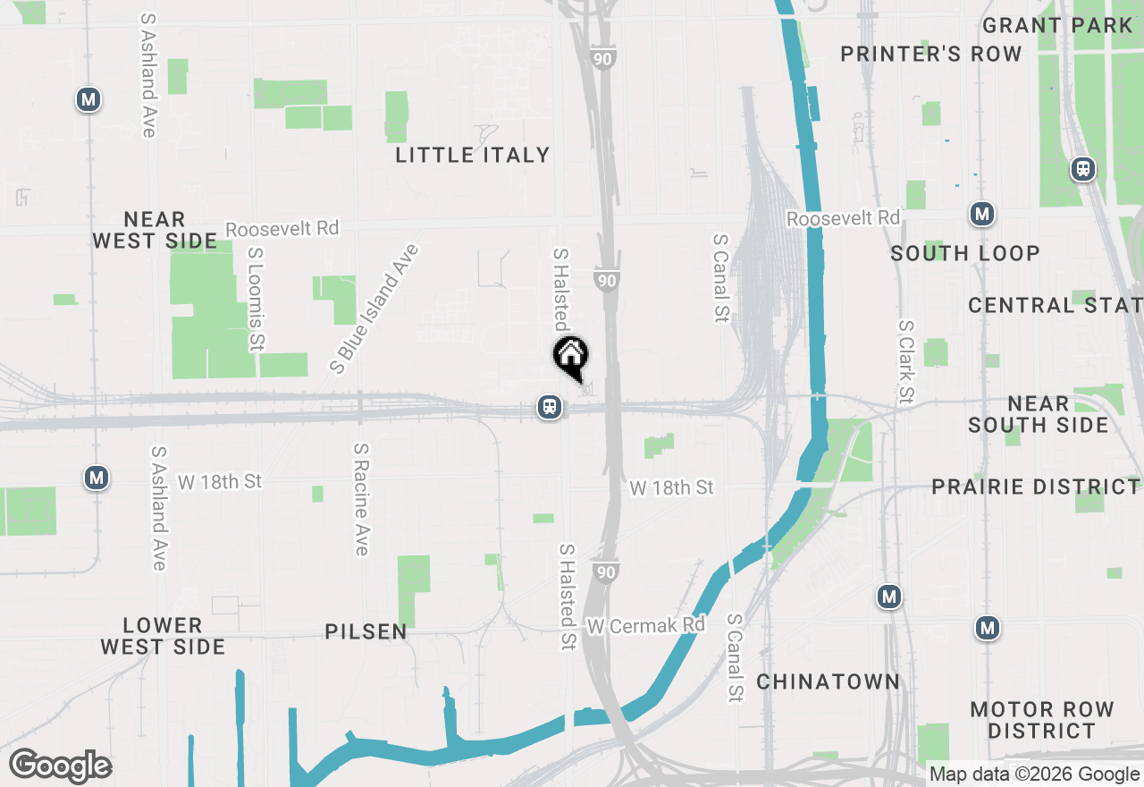 Map of 1515 S Halsted Street #204, Chicago, IL 60607