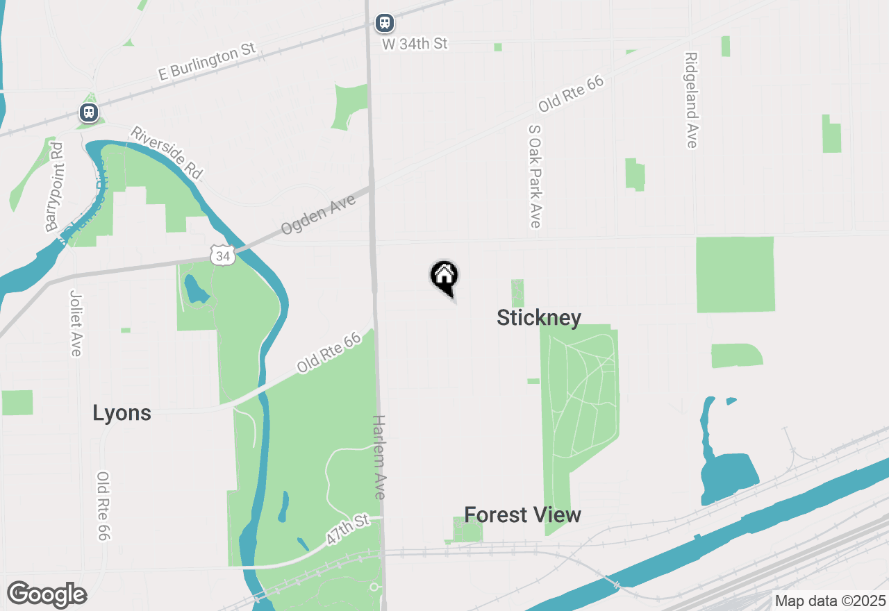 Map of 7011 40th Place, Stickney, IL 60402