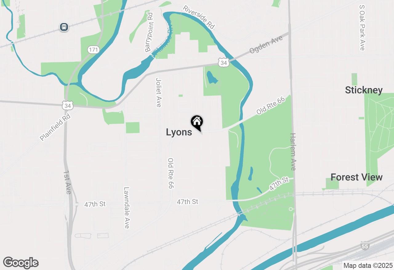 Map of 7807 43rd Street, Lyons, IL 60534