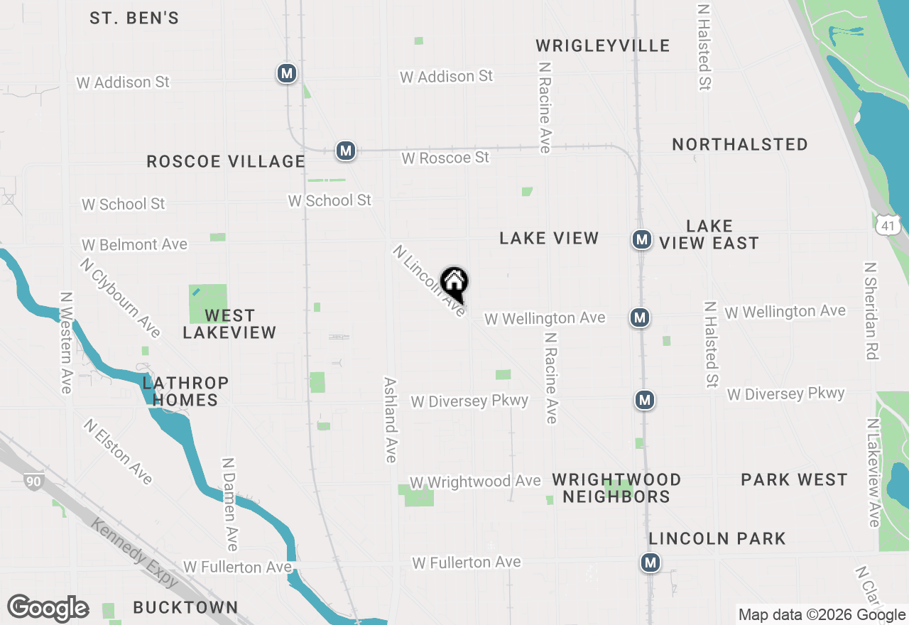 Map of 3024 N Lincoln Avenue #C, Chicago, IL 60657