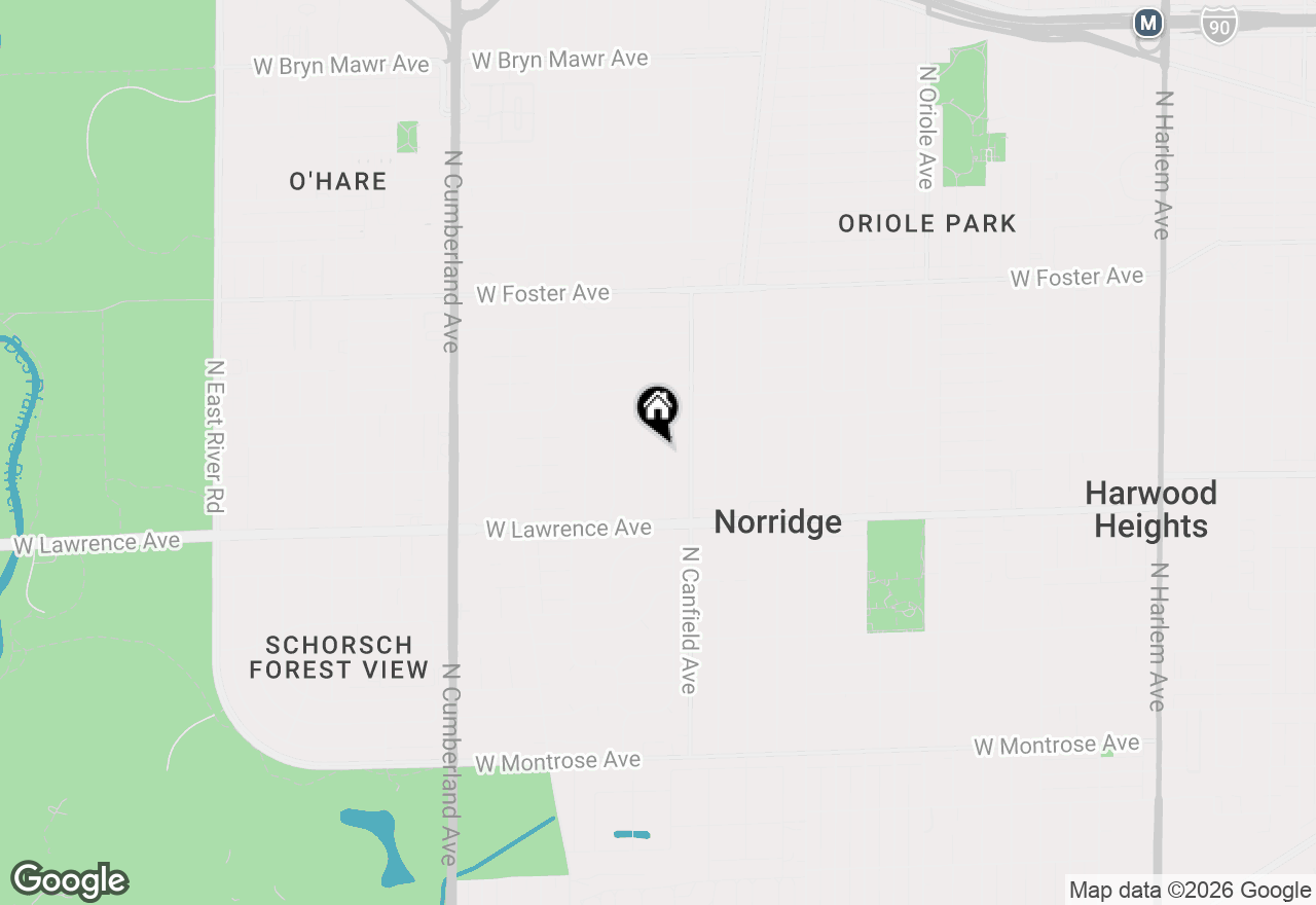 Map of 4872 N Redwood Drive, Norridge, IL 60706