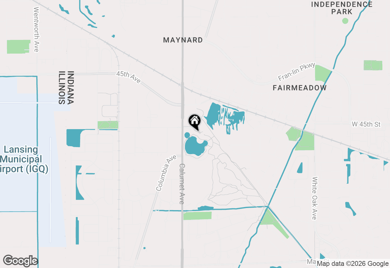 Map of (Address confidential), Munster, Indiana 46321