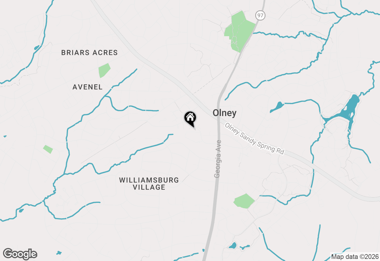 Map of 3526 Softwood Terrace, Olney, MD 20832