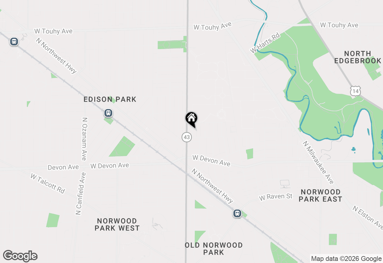 Map of 6565 N Harlem Avenue #2N, Chicago, IL 60631