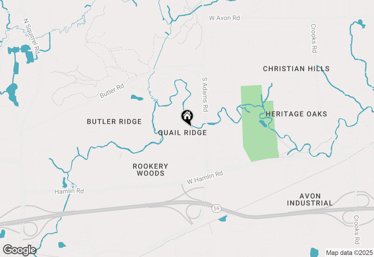 Map of 3066 Quail Ridge Circle, Rochester Hills, MI 48309