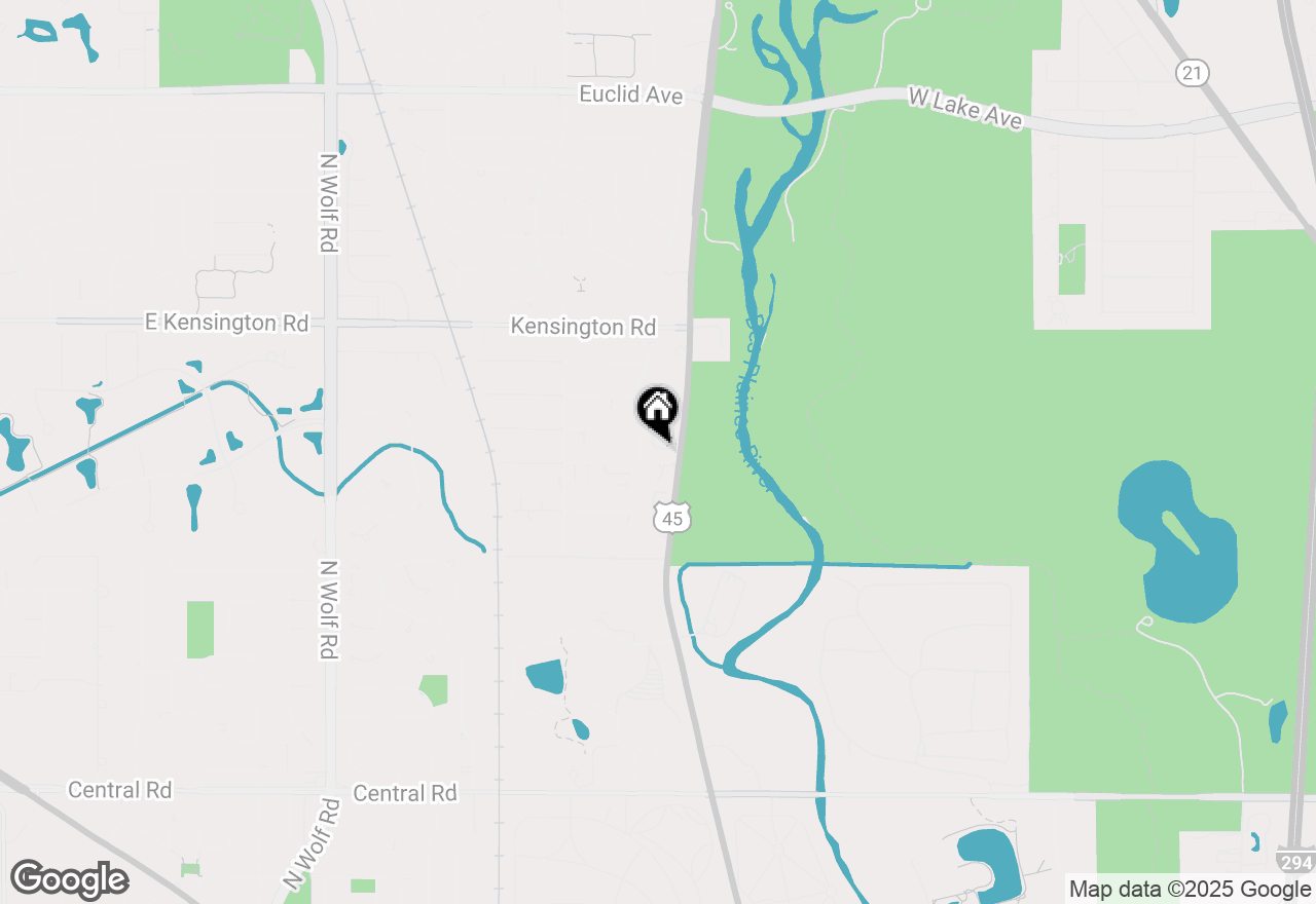 Map of 113 Creekbend Court, Mount Prospect, IL 60056