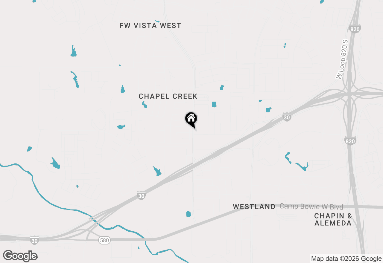Map of 2717 Castro Lane, Fort Worth, TX 76108