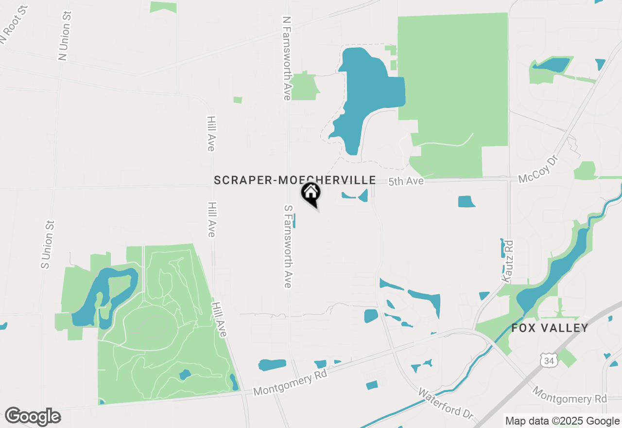 Map of 1646 Victoria Park Circle, Aurora, IL 60504