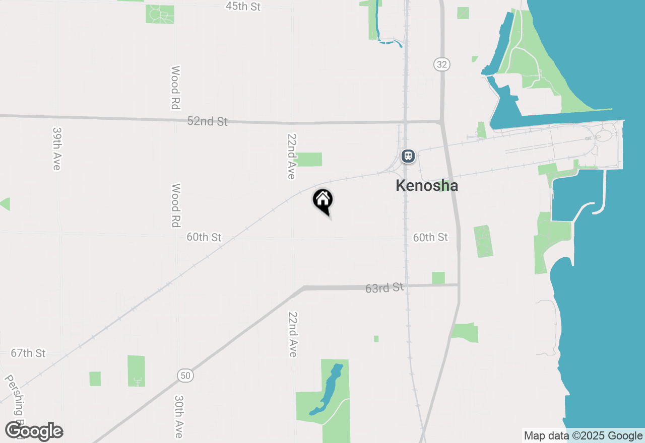 Map of 5807 20th Ave, Kenosha, WI 53140