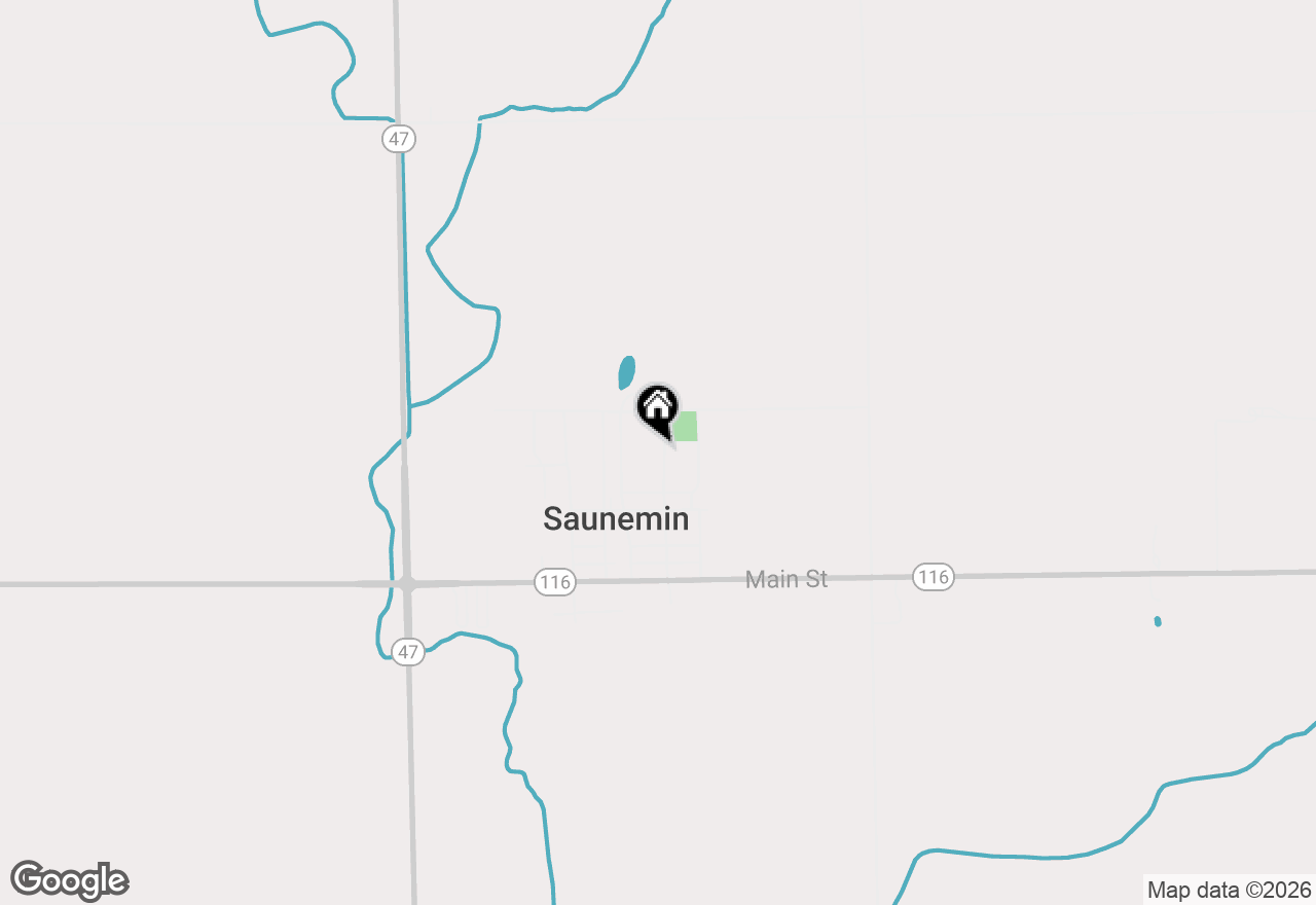 Map of 44 Lafayette Street, Saunemin, IL 61769